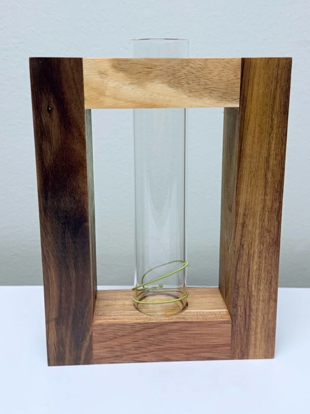 Propagation Vessel Rectangle with Wood Base Natural Wood- Threshold™
